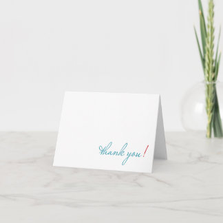 simple thank you notecard