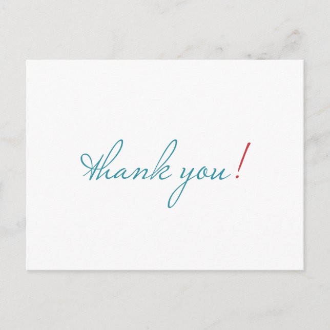 simple thank you postcard (Front)
