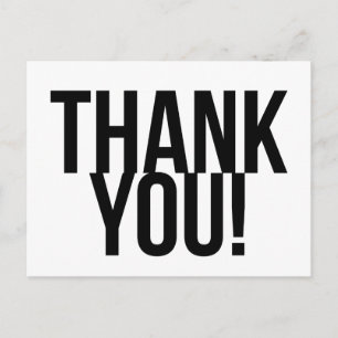 Simple Thank You Postcard