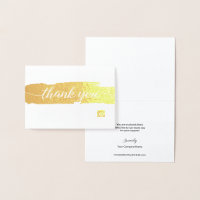 Simple Thank you Script brush stroke custom logo