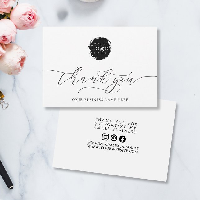 Simple Thank You Script Business Branding Logo (Creator Uploaded)