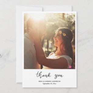 Simple Thank You Script Wedding Couple Photo