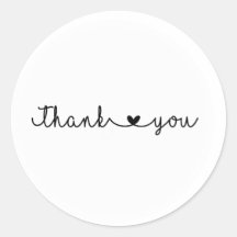Simple Thank You Stickers (Small Business)