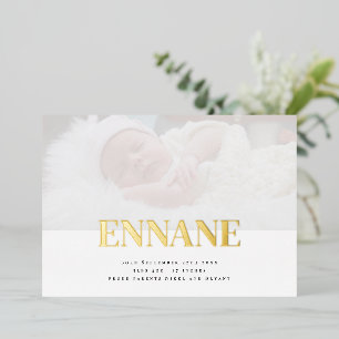 Simple Thanku Foil Invitation