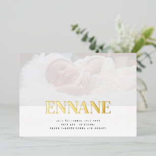 Simple Thanku Foil Invitation