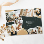 Simple Things 7 Photo Collage Christmas Holiday Card<br><div class="desc">Show of your family photos this year with this modern scrapbook 7 photo collage holiday card. Perfect for large families. Text reads " may the simplest things bring you joy this Christmas" but can be customised with your holiday greeting. Sparkle and ornament accent illustrations add some holiday charm while letting...</div>