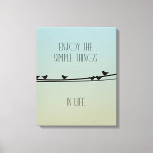 Simple Things Birds Canvas Print