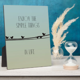 Simple Things Birds Plaque