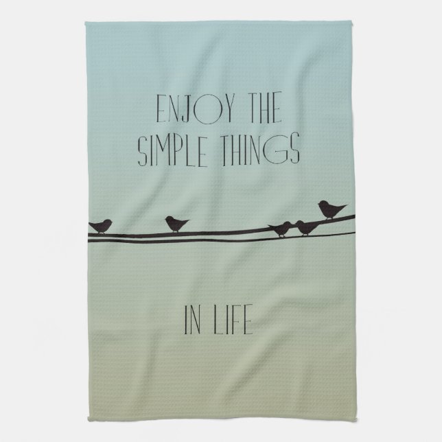 Simple Things Birds Tea Towel (Vertical)