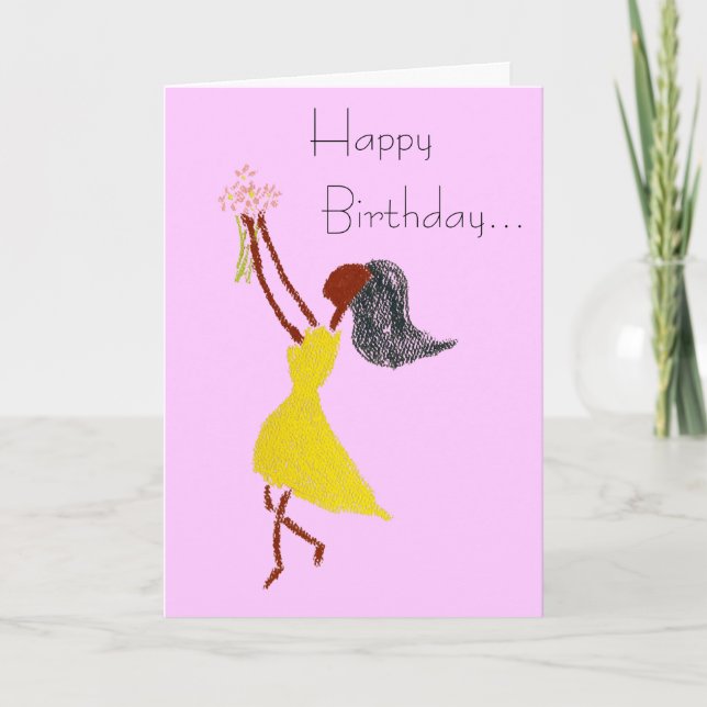 SIMPLE THINGS BIRTHDAY greeting card (Front)
