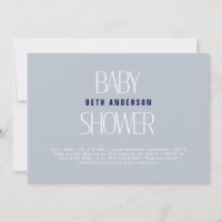 Simple Things Dusty Blue Baby Shower II