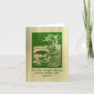 Simple Things Small, 4" x 5.6" Folded Note Card