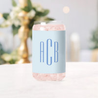 Simple Three Letter Blue Monogram