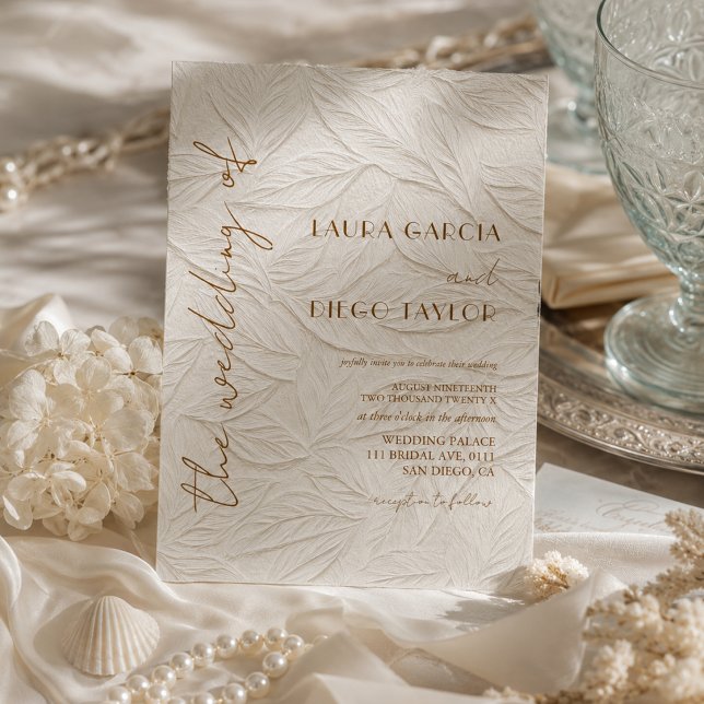 Simple Timeless Calligraphy Wedding Invitation (Creator Uploaded)