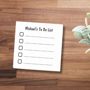Simple To Do List Post-it Notes