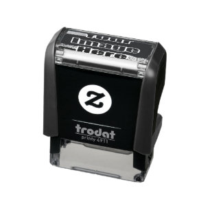 Simple to personalise unique self-inking stamp