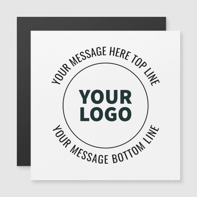 Simple to Replace with Your Logo or Image  (Front/Back)