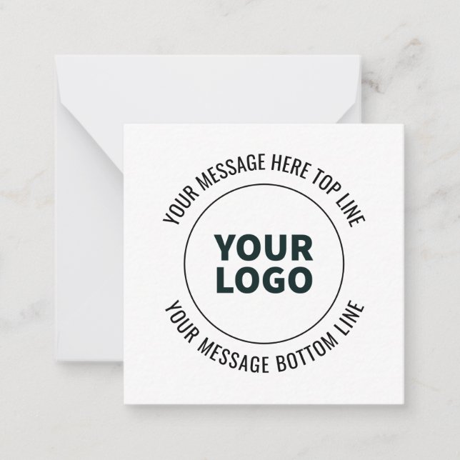 Simple to Replace with Your Logo or Image  Card (Front)