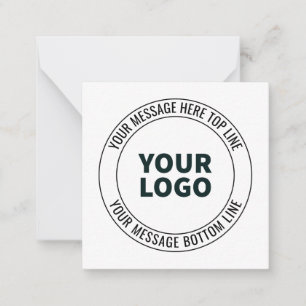 Simple to Replace with Your Logo or Image  Card