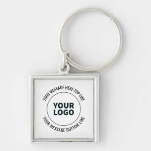 Simple to Replace with Your Logo or Image  Key Ring