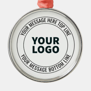 Simple to Replace with Your Logo or Image  Metal Tree Decoration