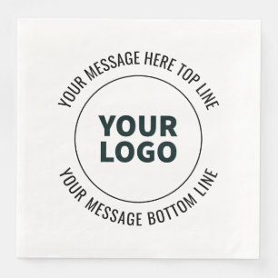 Simple to Replace with Your Logo or Image  Napkin