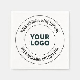 Simple to Replace with Your Logo or Image Napkin
