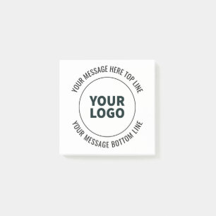 Simple to Replace with Your Logo or Image  Post-it Notes