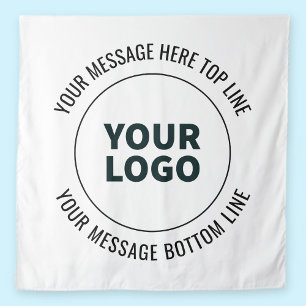 Simple to Replace with Your Logo or Image  Tapestry
