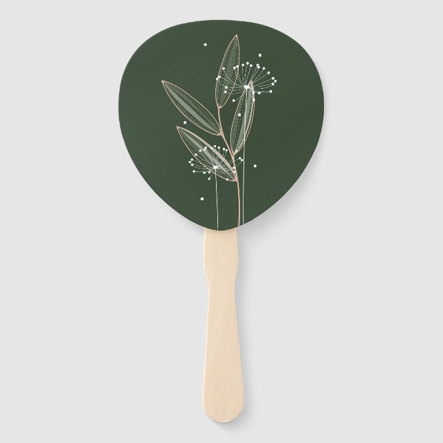 Simple Touch of Nature Seeding the Land Hand Fan (Front)