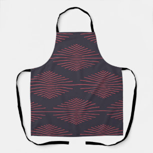 Simple, traditional illustration pattern apron