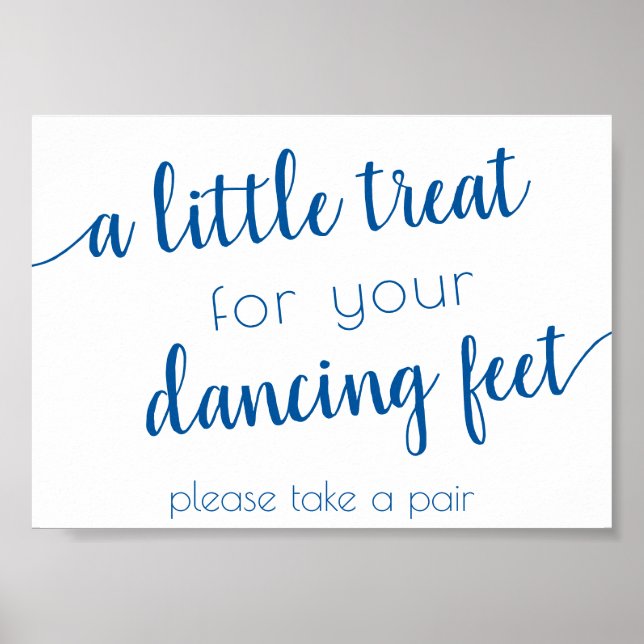 Simple Treat for Dancing Feet | French Blue Event Poster (Front)