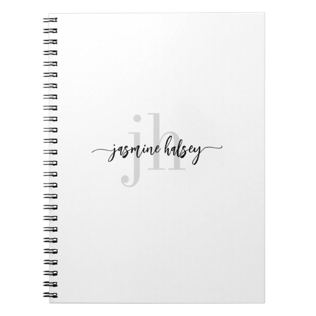 Simple Trends Name and Initials Notebook (Front)