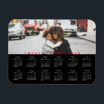Simple Trendy Typography 2024 Photo Calendar Magnet<br><div class="desc">This personalised calendar magnet is perfect for planning upcoming monthly events. Featuring trendy modern typography and add your own photo. Add your custom wording to this design by using the "Edit this design template" boxes on the right-hand side of the item or click the blue "Customise it" button to arrange...</div>
