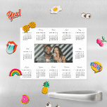 Simple Trendy Typography 2024 Photo Calendar Magnetic Dry Erase Sheet<br><div class="desc">This personalised calendar magnet is perfect for planning upcoming monthly events. Featuring trendy modern typography and add your own photo. Add your custom wording to this design by using the "Edit this design template" boxes on the right-hand side of the item or click the blue "Customise it" button to arrange...</div>