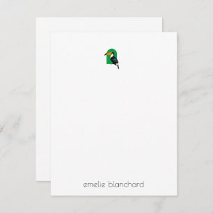 Simple Tropical Toucan Personalised Card