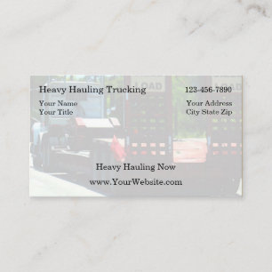 Simple Trucking Business Cards