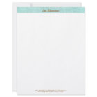 Simple, Turquoise Blue, Linen Look, Minimalist