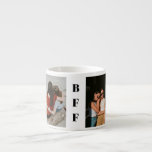 Simple Two Best Friend BFF Photo Personalised Espresso Cup<br><div class="desc">A unique and personalised espresso cup for your coffee lover best friend. Perfect as a memorable gift for her special day.</div>