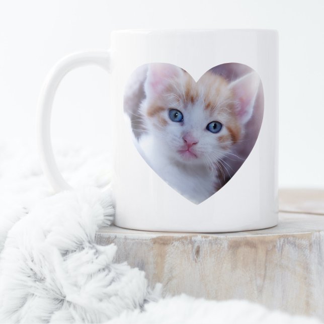 Simple Two Heart Photo Design Coffee Mug (Creator Uploaded)