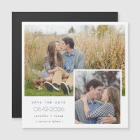 Simple Two Photo Wedding Save The Date