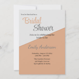 Simple two tone invitation design