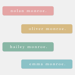 Simple Type Boho Kids Waterproof Name