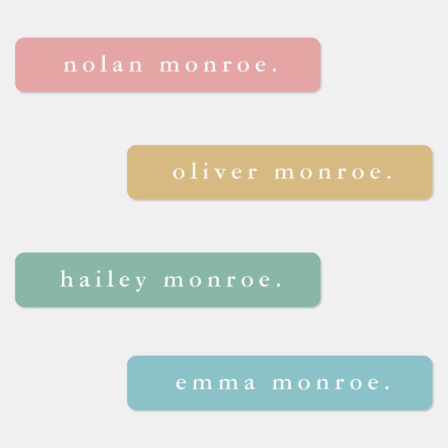 Simple Type Boho Kids Waterproof Name (Group)