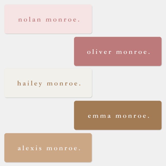 Simple Type Boho Kids Waterproof Name (Group)