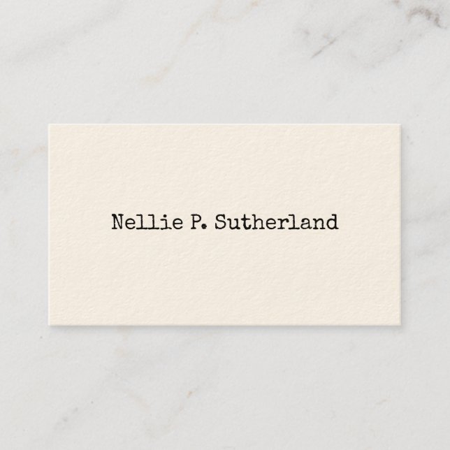 Simple Type Calling Cards (Front)