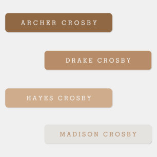Simple Type Waterproof Name