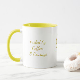 Simple Typoghraphy Aries Zodiac Symbol Coffee Mug