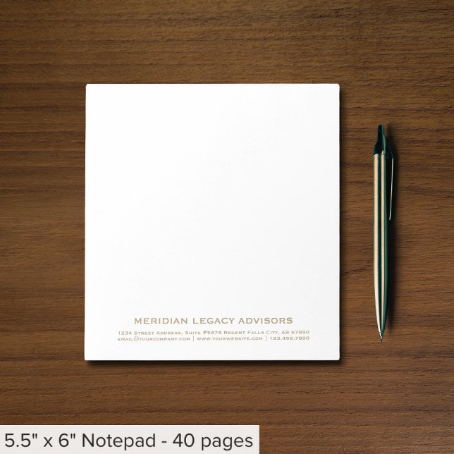 Simple Typographic Business Notepad (Creator Uploaded)