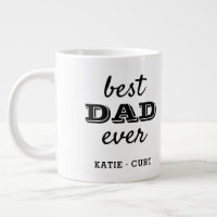 Simple Typography Best Dad Ever Photo